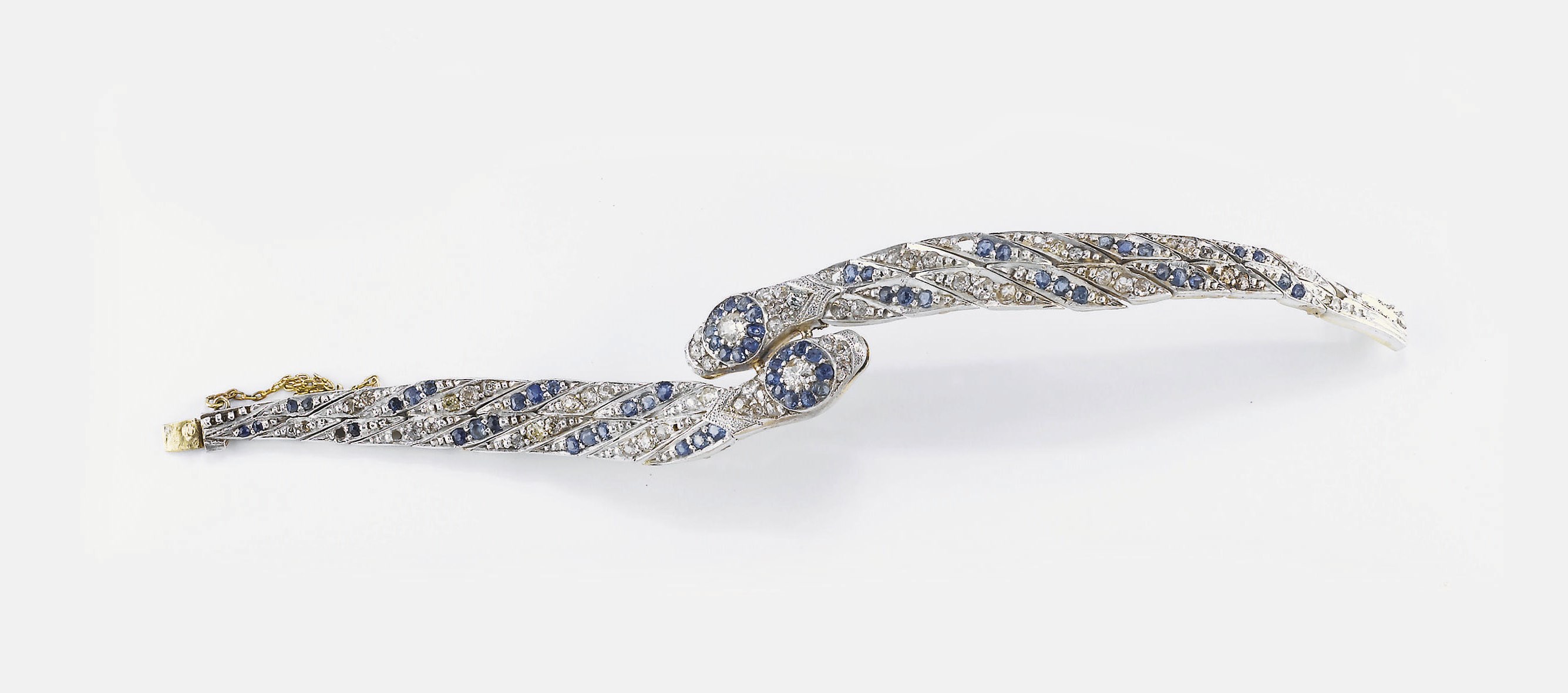 BRACCIALE CON BRILLANTI E ZAFFIRI