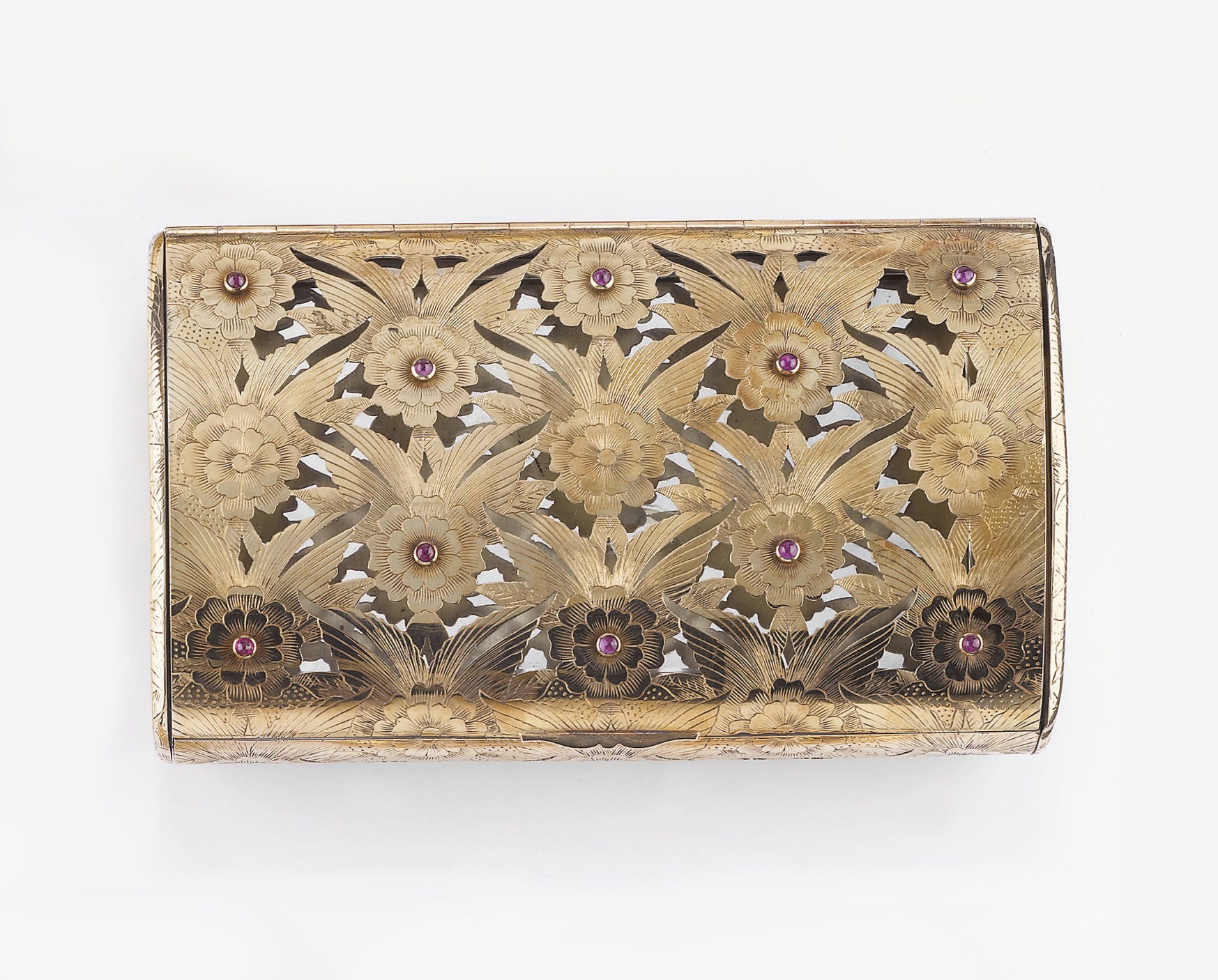 PORTACIPRIA IN ORO E ARGENTO, FIRMATO BOUCHERON LONDON