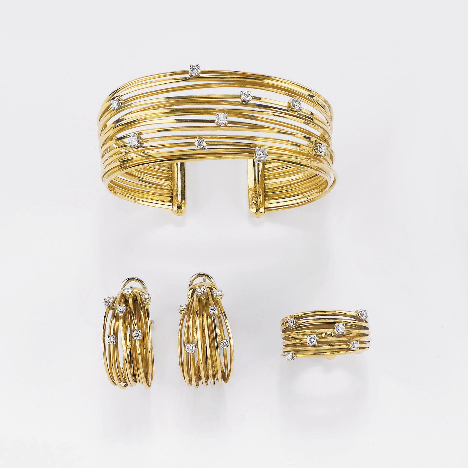 PARURE IN ORO E BRILLANTI