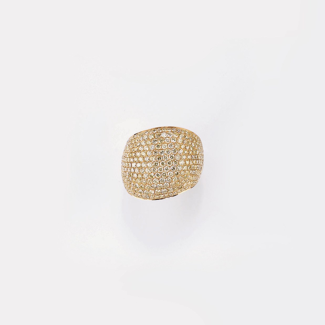 ANELLO A FASCIA IN ORO ROSA E DIAMANTI