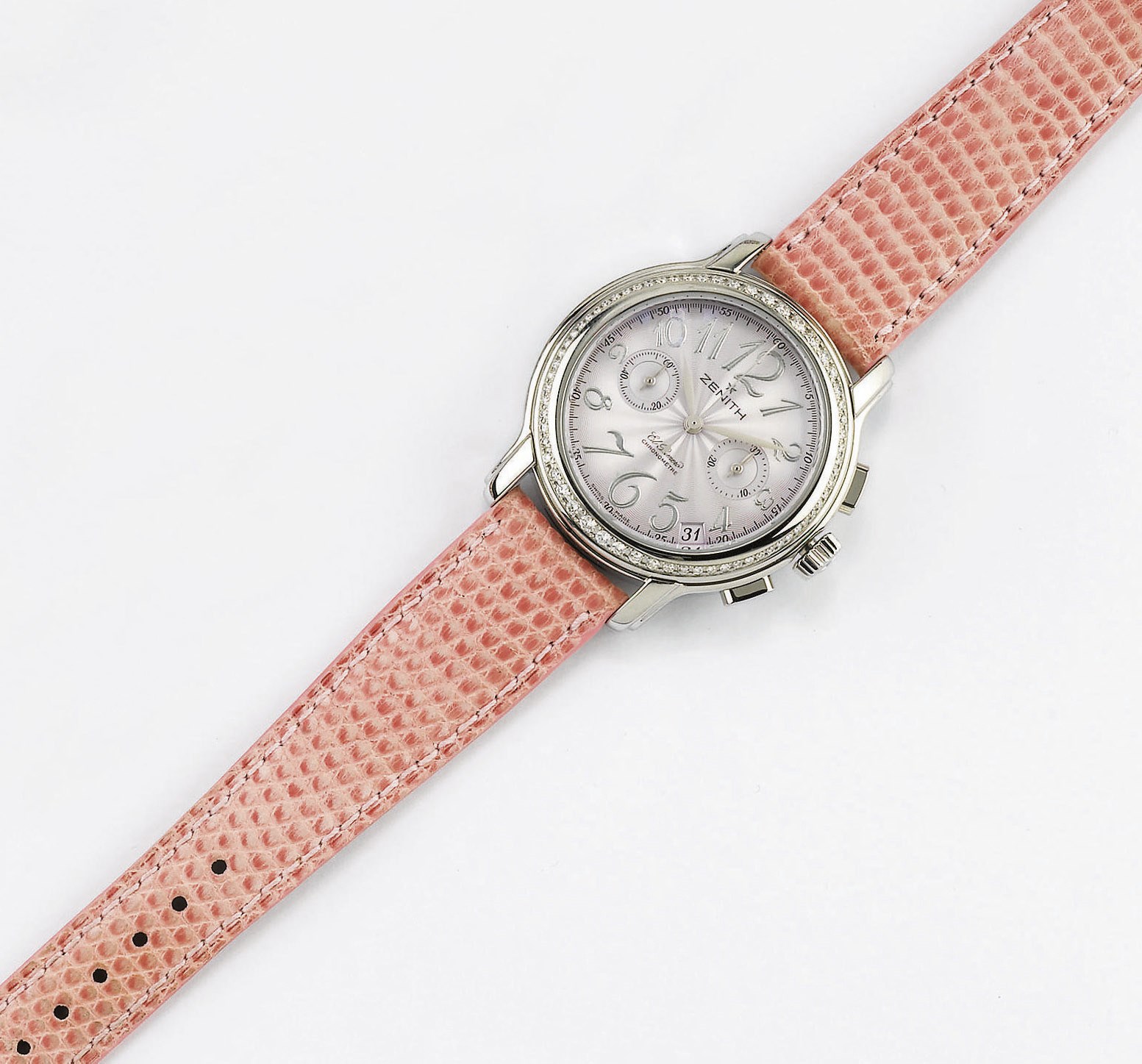 OROLOGIO IN ACCIAIO E BRILLANTI, ZENITH