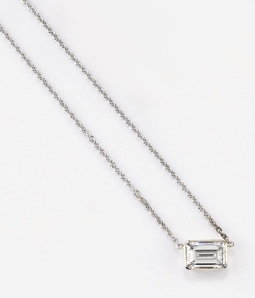 GIROCOLLO IN ORO CON DIAMANTE OTTAGONALE