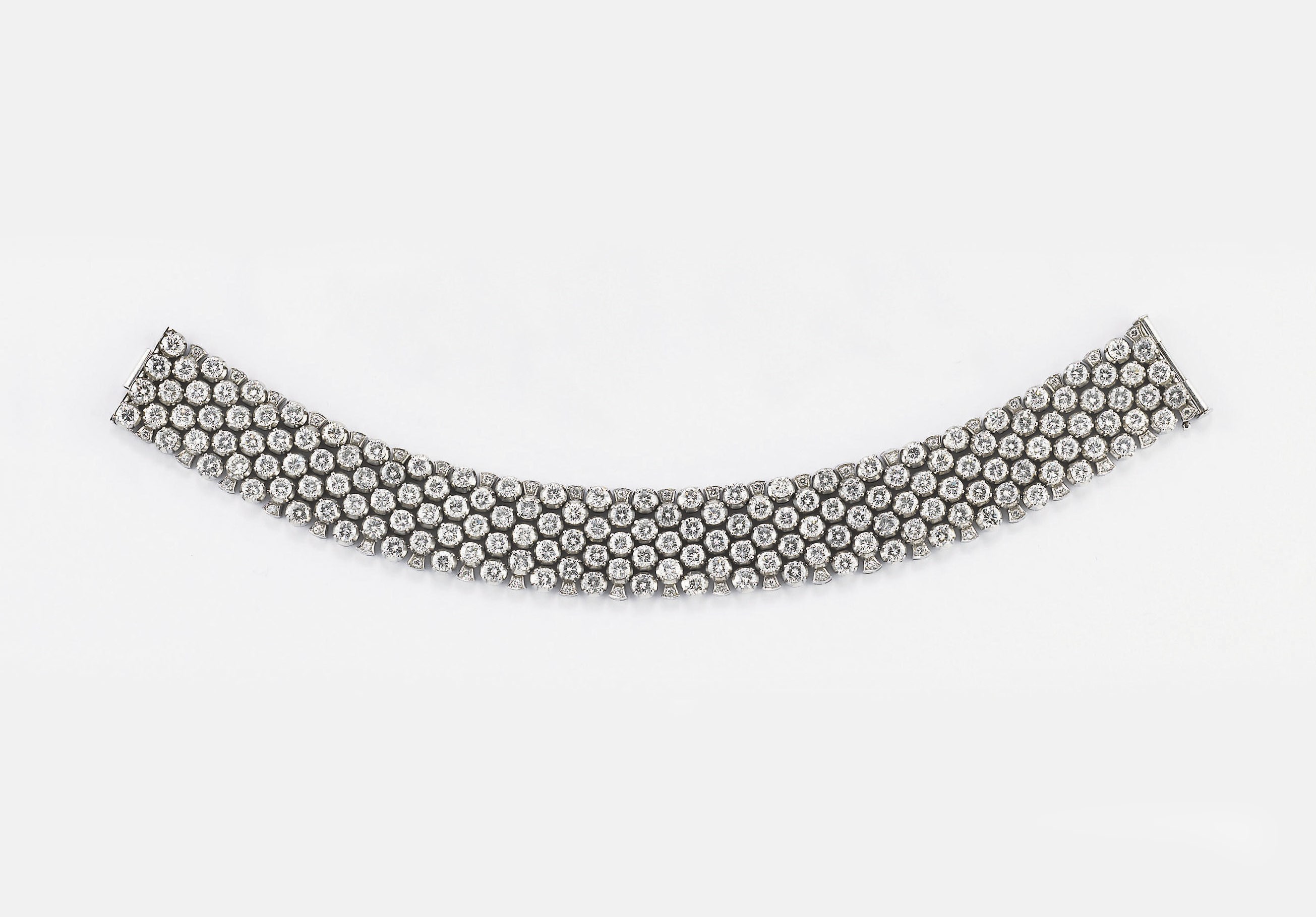 BRACCIALE IN PLATINO E DIAMANTI