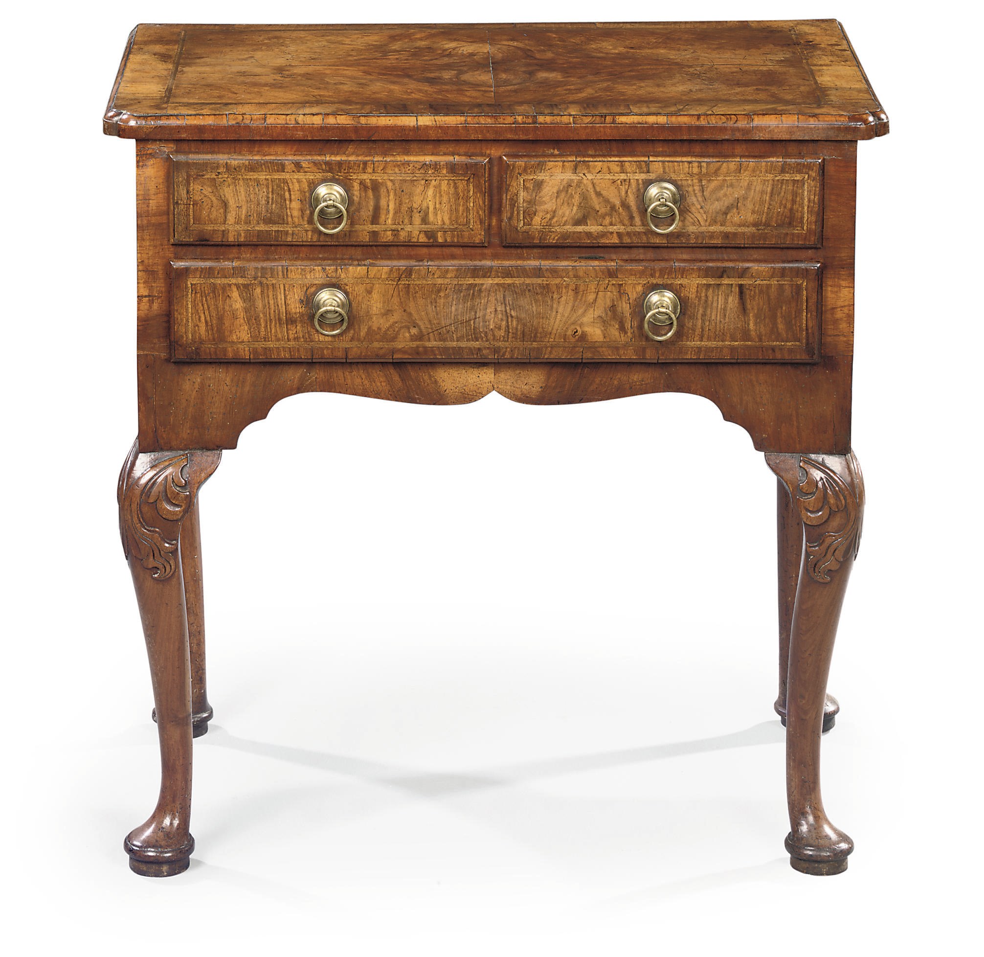 A QUEEN ANNE WALNUT LOWBOY