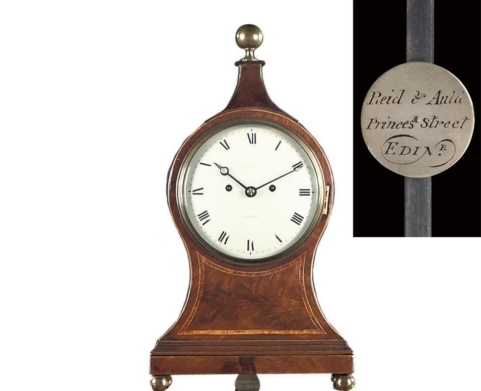 A SCOTTISH REGENCY MAHOGANY BRACKET CLOCK