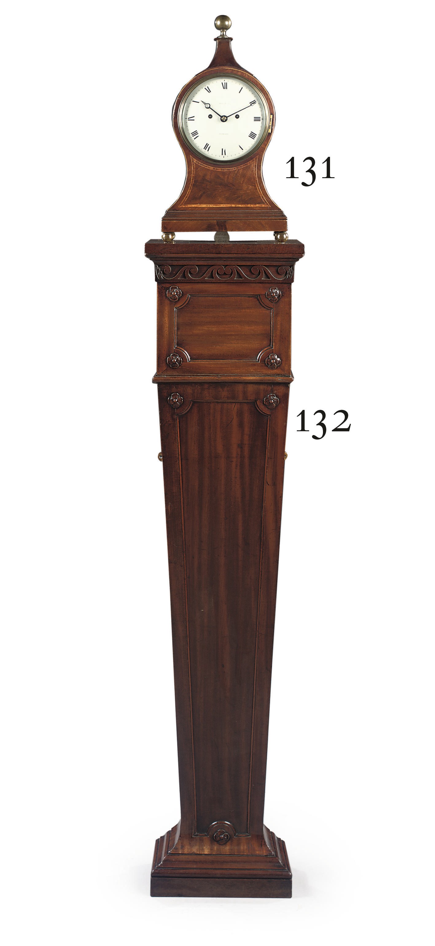 A GEORGE II MAHOGANY PEDESTAL
