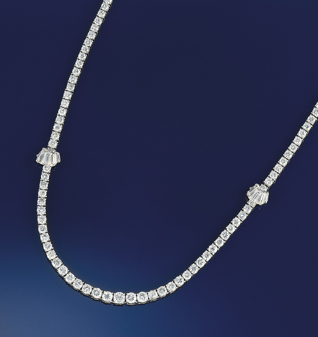A diamond necklace