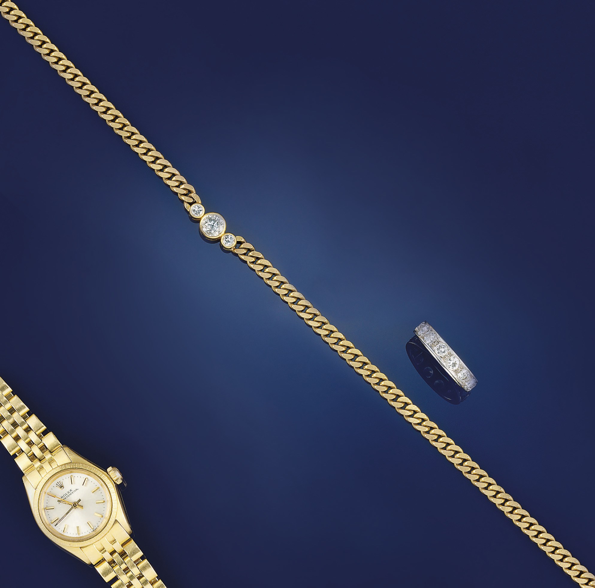 A wristwatch, by Rolex and a group of jewellery