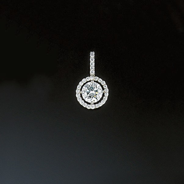 A diamond pendant