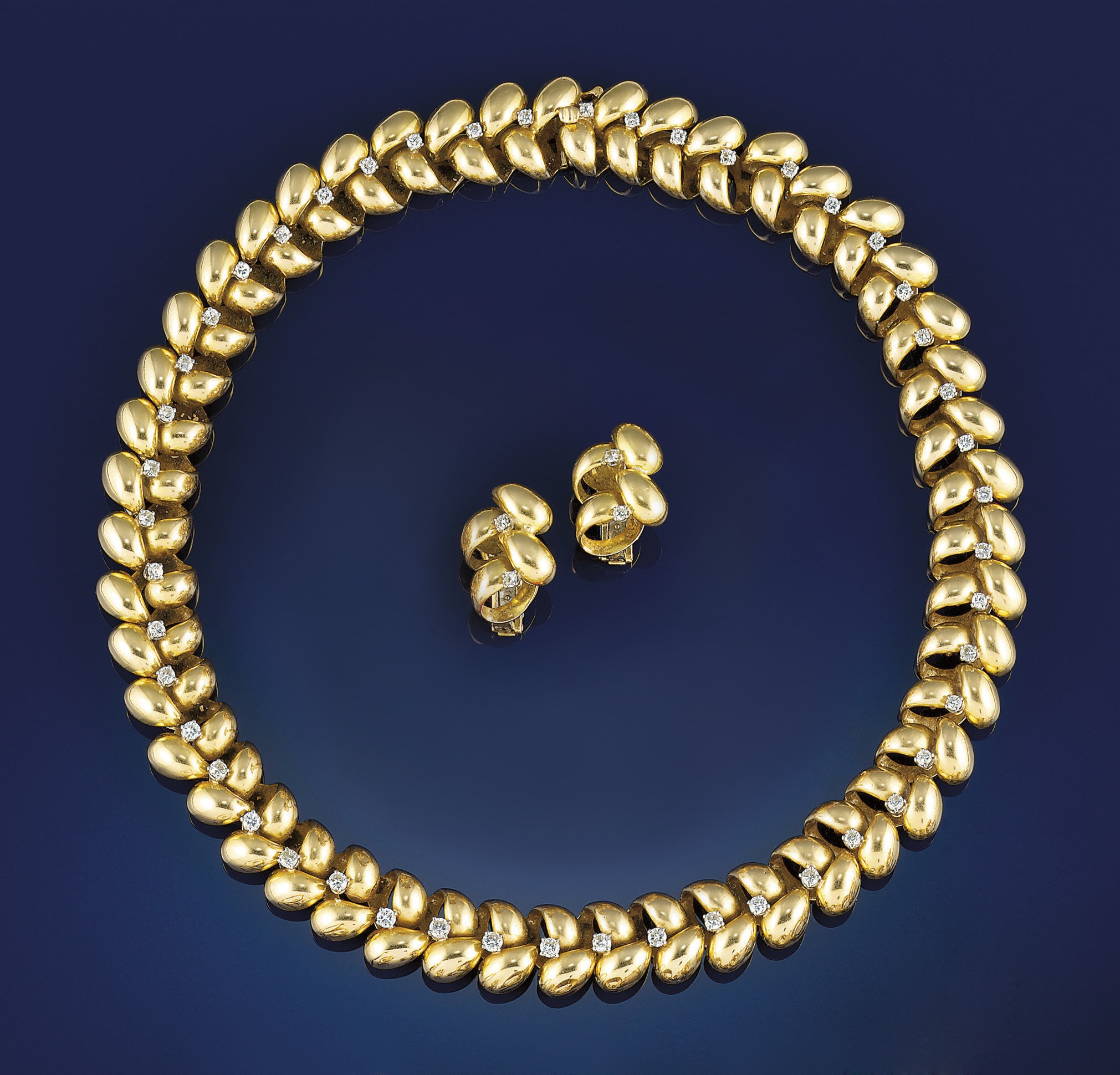 A diamond set necklace, by Lacloche