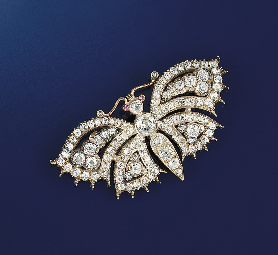 A late 19th century diamond brooch