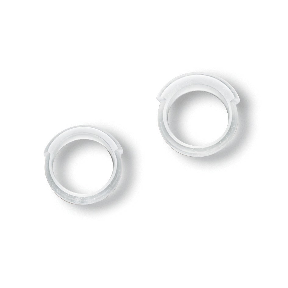 A PAIR OF JADEITE SADDLE RINGS