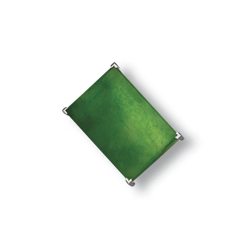 A JADEITE OBI CLASP