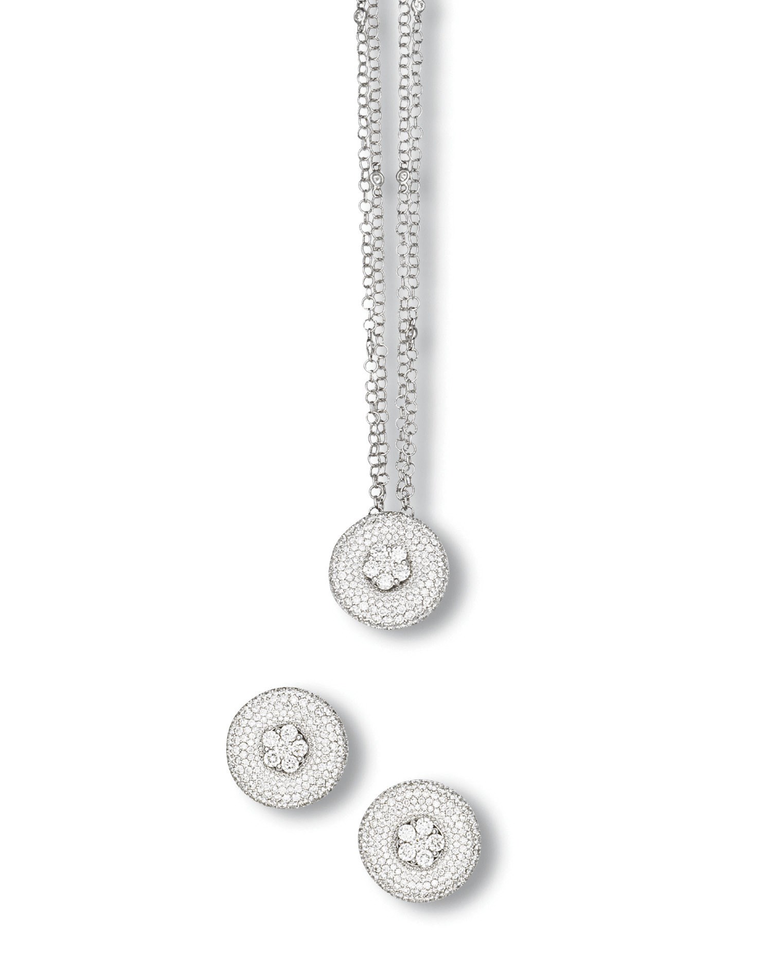 A SUITE OF DIAMOND JEWELLERY