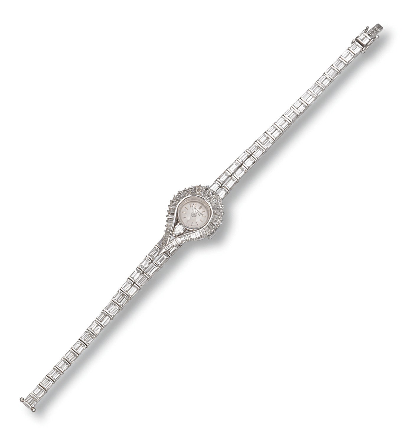 A LADY'S DIAMOND WRISTWATCH, BY PATEK PHILIPPE AND VAN CLEEF & ARPELS