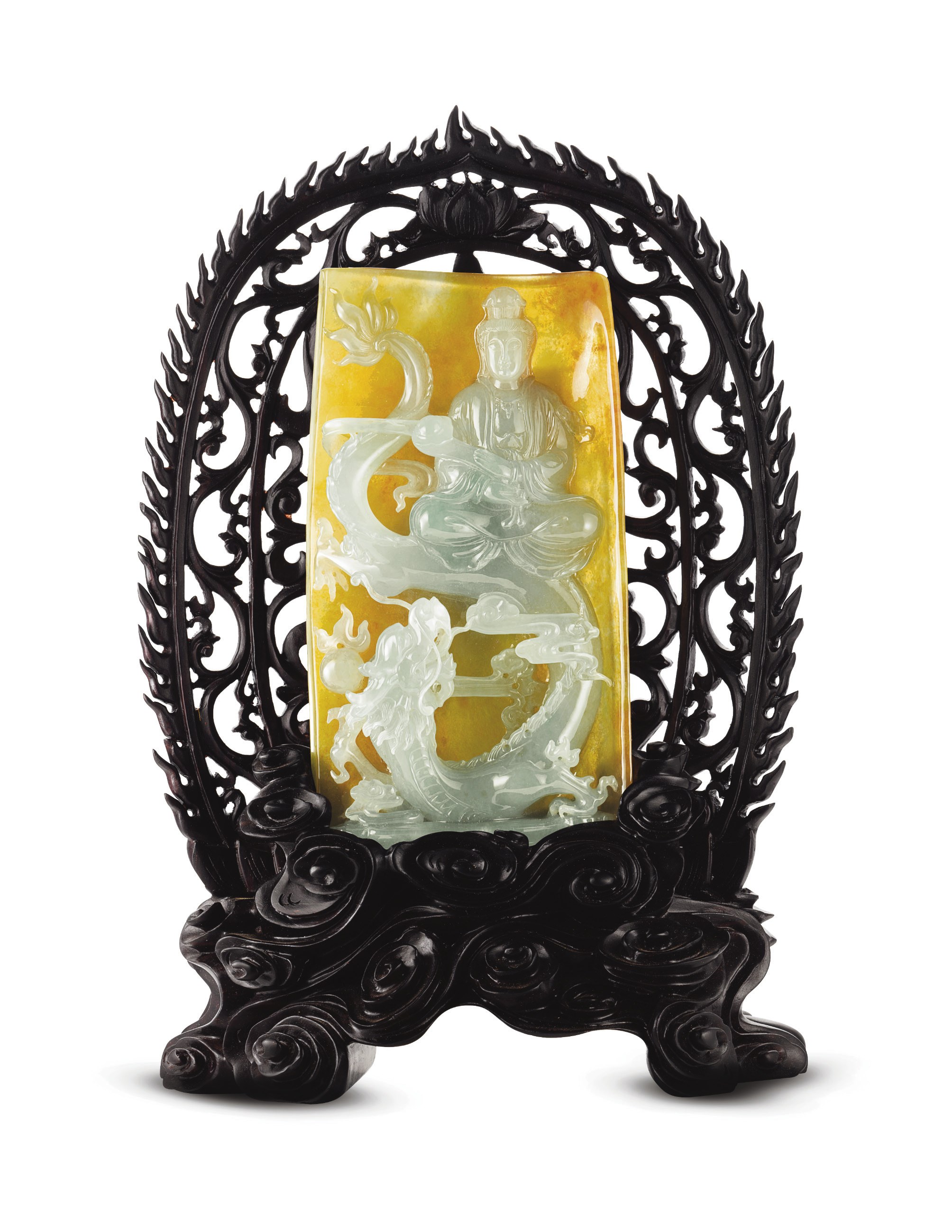 A JADEITE GUANYIN