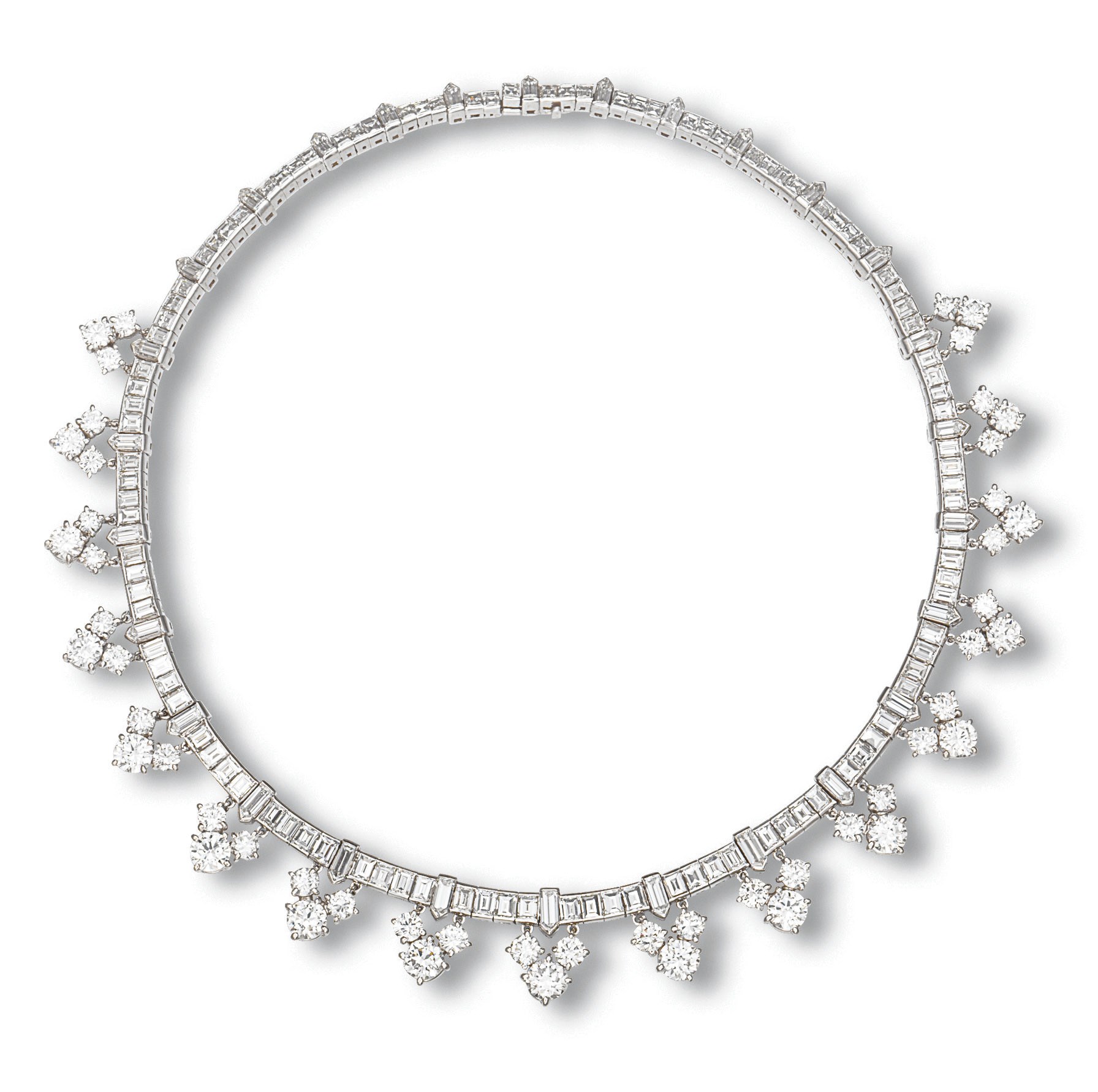 A DIAMOND NECKLACE, BY VAN CLEEF & ARPELS