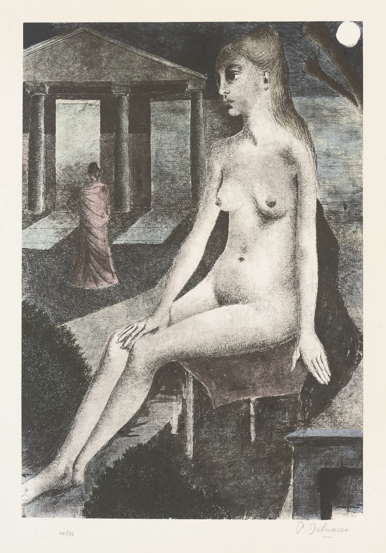 After Paul Delvaux (1897-1994)