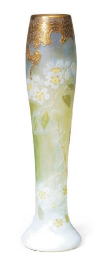 A FRENCH CAMEO GLASS VASE,
