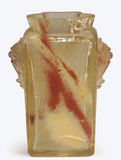 A FRENCH GLASS WITH APPLIED DECORATION,