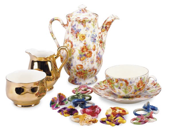 A PORCELAIN PART BREAKFAST SET AND A PART ESPRESSO SET,