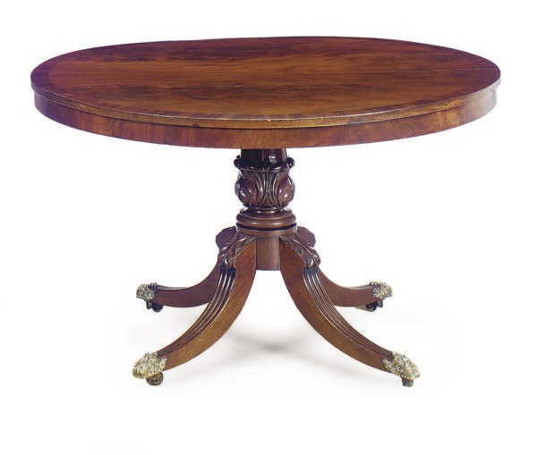 A GEORGE IV MAHOGANY TILT-TOP BREAKFAST TABLE,