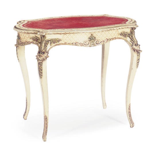 A PAINT-DECORATED CENTER TABLE,