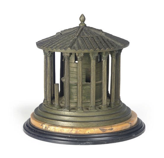 A PATINATED BRONZE PASTEL BURNER,