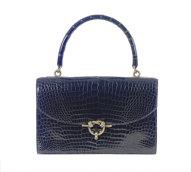 AN HERMÈS CROCODILE 'SAC CORDELIERE',