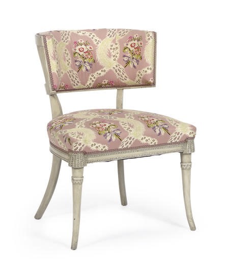 A PAIR OF CREAM-PAINTED KLISMOS CHAIRS,