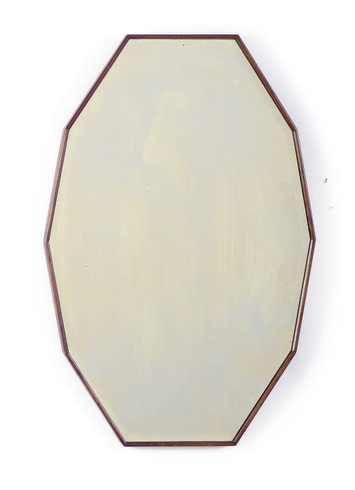 AN OAK MIRROR,