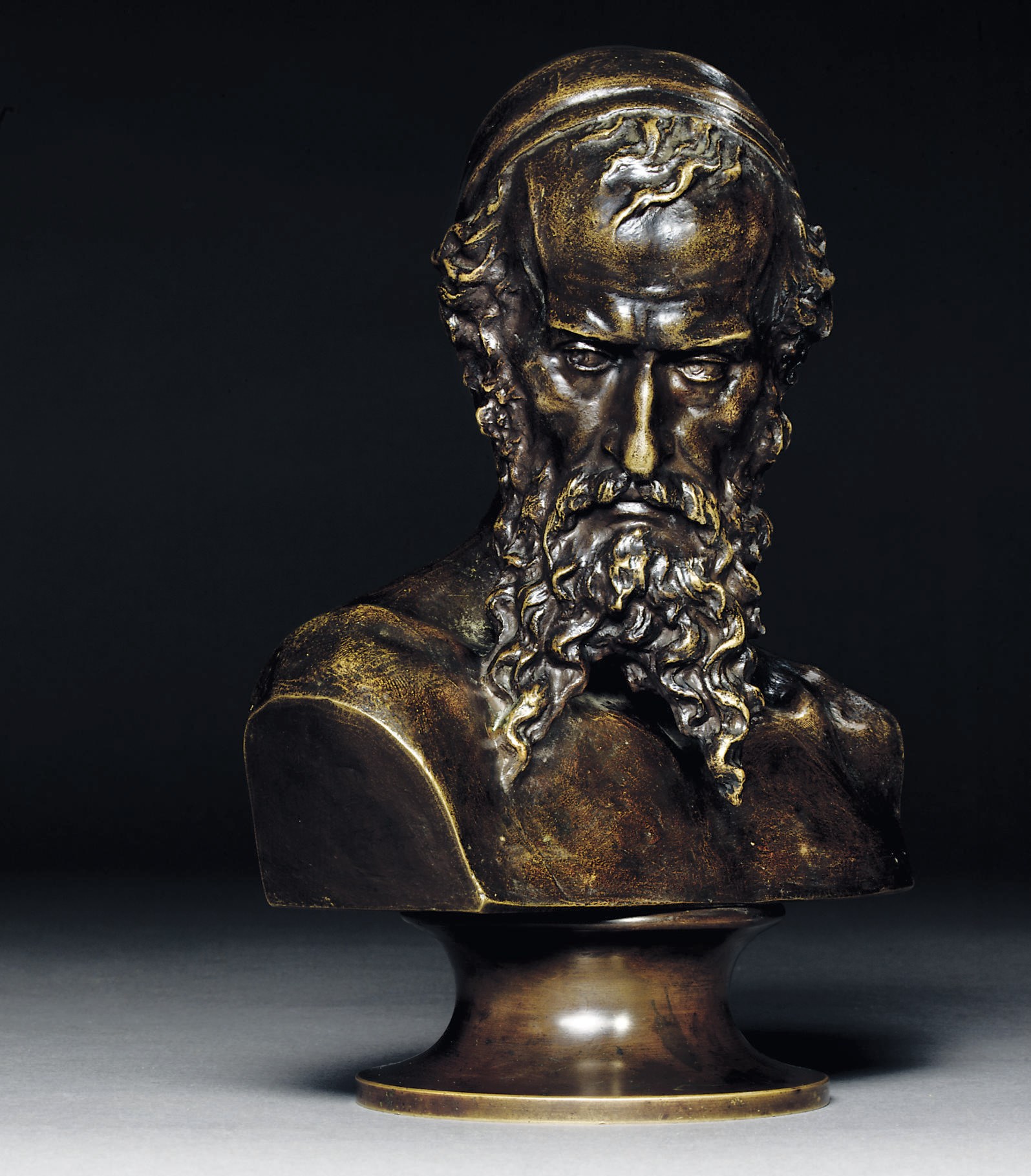 A bronze bust of Nathan the Wise [Natan Mudryi]