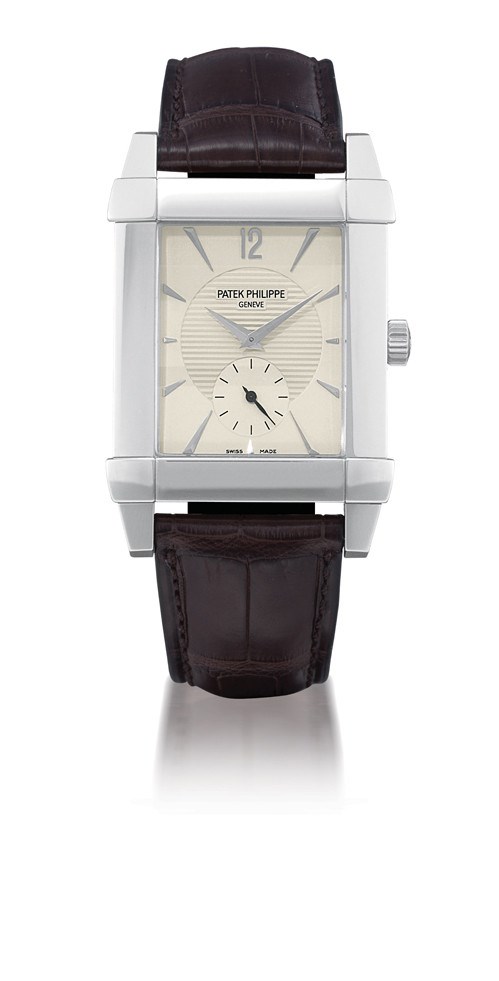 PATEK PHILIPPE, "GONDOLO" REF. 5111G

18K WHITE GOLD MANUAL-WINDING RECTANGULAR WRISTWATCH WITH SMALL SECONDS