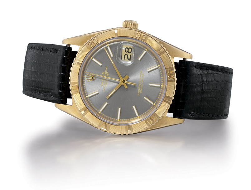 ROLEX, "DATEJUST" THUNDERBIRD REF. 1625

18K GOLD SELF-WINDING WRISTWATCH WITH SWEEP SECONDS AND DATE DISPLAY