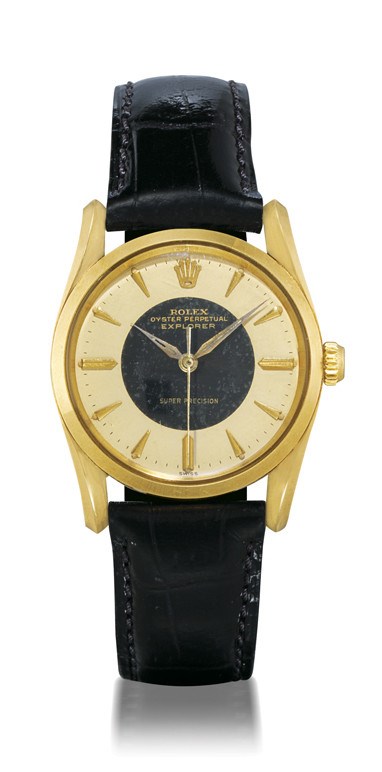 ROLEX, "EXPLORER, SUPER PRECISION" REF. 5590

14K GOLD SELF-WINDING WRISTWATCH WITH SWEEP SECONDS