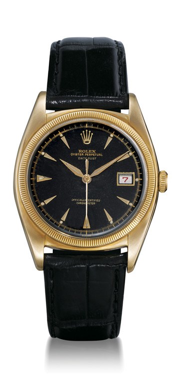 ROLEX, "DATEJUST" REF. 6105

18K GOLD SELF-WINDING WRISTWATCH WITH SWEEP SECONDS AND DATE DISPLAY