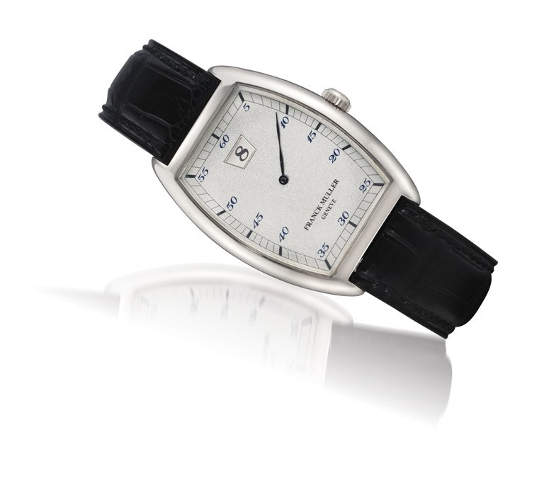 FRANCK MULLER, JUMPING HOUR

18K WHITE GOLD MANUAL-WINDING TONNEAU-SHAPED JUMPING HOUR WRISTWATCH
