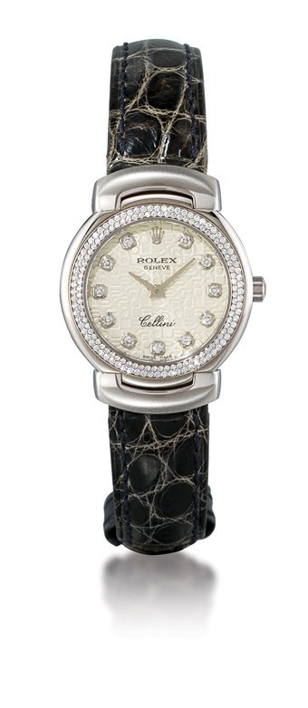 ROLEX, "CELLINI" REF. 6671

LADY'S 18K WHITE GOLD AND DIAMOND-SET WRISTWATCH