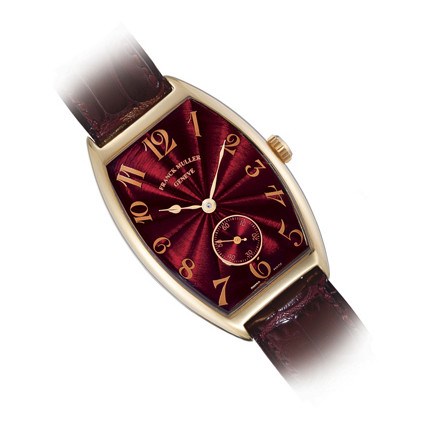 FRANCK MULLER, "CINTRÉE CURVEX"

18K GOLD SELF-WINDING TONNEAU-SHAPED WRISTWATCH WITH SMALL SECONDS