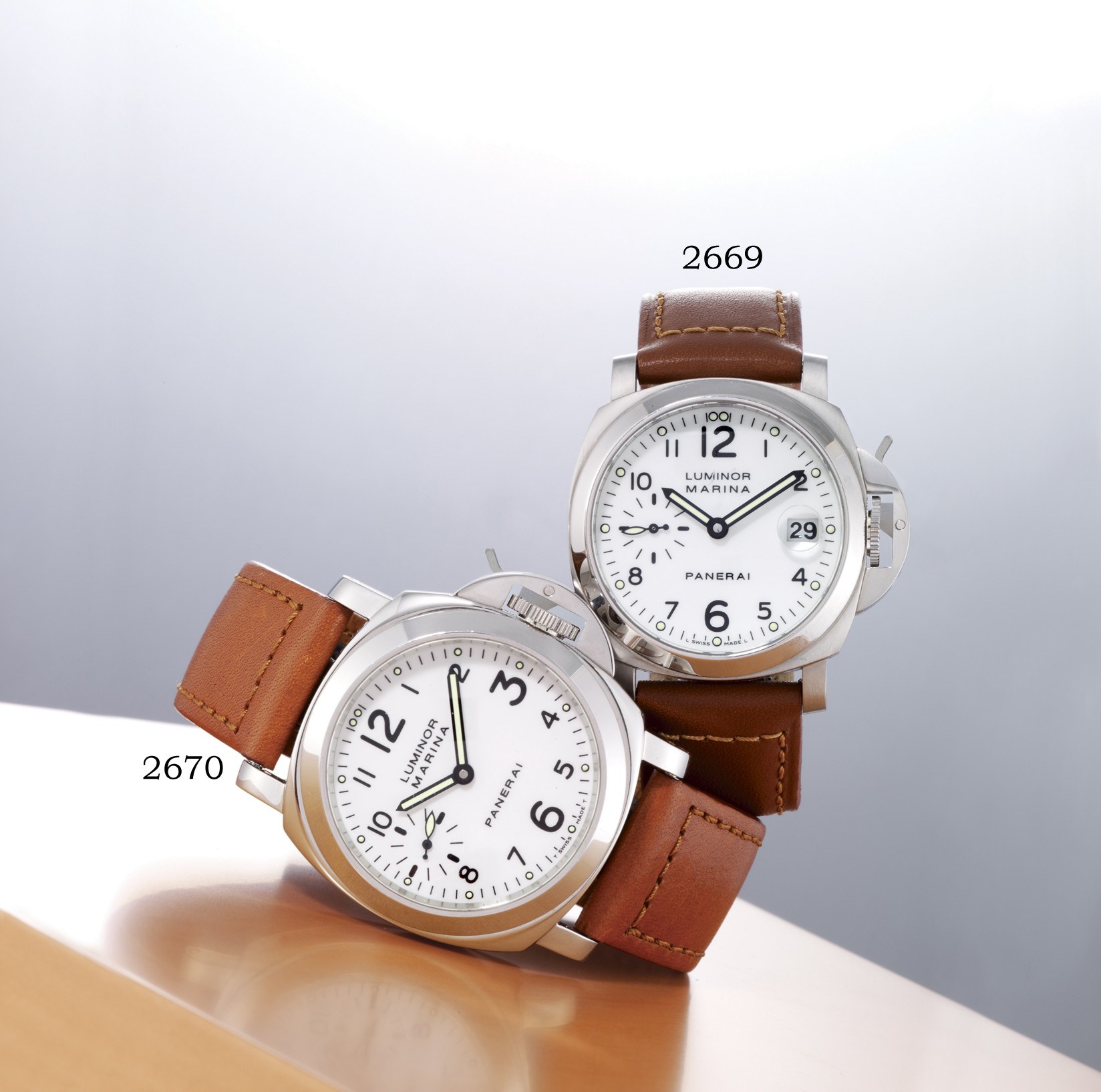 PANERAI, A-SERIES "LUMINOR MARINA"

STAINLESS STEEL MANUAL-WINDING WRISTWATCH WITH SMALL SECONDS AND TRITIUM DIAL