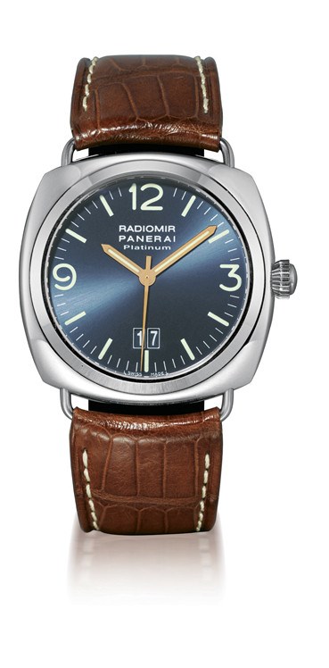 PANERAI, "RADIOMIR PLATINUM"

VERY RARE, 950 PLATINUM SELF-WINDING WRISTWATCH WITH SWEEP SECONDS AND DATE DISPLAY, UNIQUE EDITION OF 99 PIECES