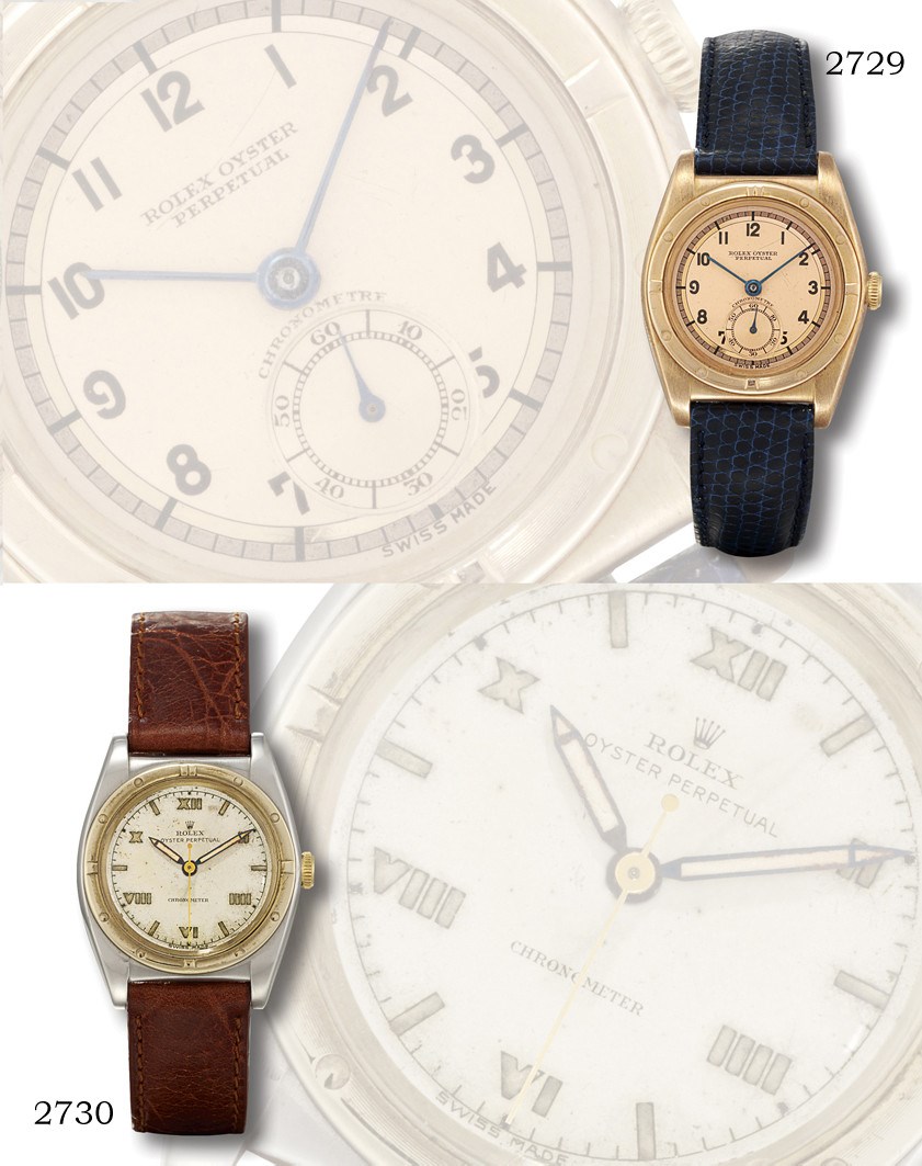 ROLEX, "OYSTER PERPETUAL CHRONOMETER" BUBBLE BACK REF. 3372

STAINLESS STEEL AND GOLD SELF-WINDING WRISTWATCH WITH SWEEP SECONDS