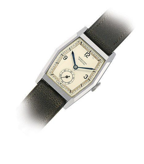 MARCONI, REF. 465

STAINLESS STEEL MANUAL-WINDING HEXAGONAL WRISTWATCH WITH SMALL SECONDS