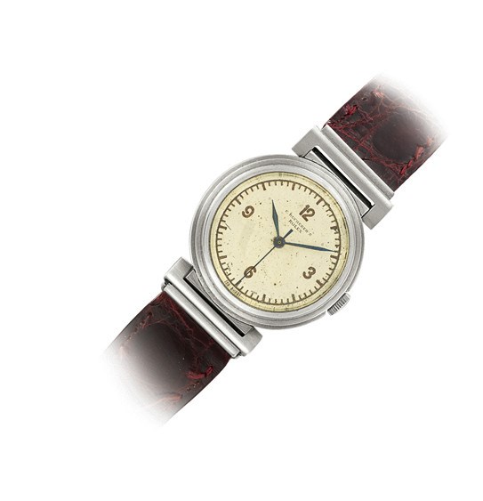 ROLEX, "STAYBRITE" REF. 2740

STAINLESS STEEL MANUAL-WINDING WRISTWATCH, RETAILED BY C. BUCHERER
