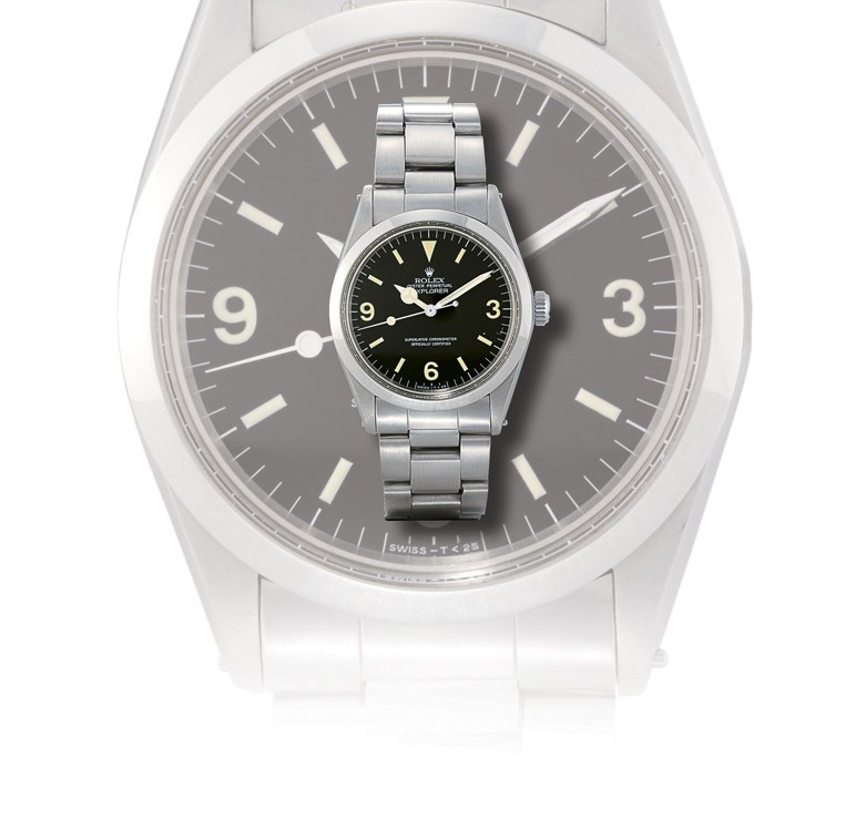 ROLEX, "EXPLORER" REF. 1016

STAINLESS STEEL SELF-WINDING BRACELET WATCH WITH SWEEP SECONDS