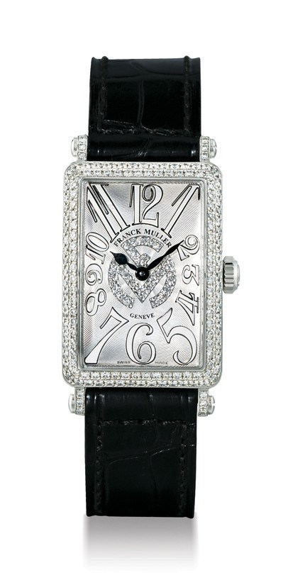 FRANCK MULLER, "LONG ISLAND RELIEF FM"

LIMITED EDITION 18K WHITE GOLD AND DIAMOND-SET RECTANGULAR WRISTWATCH