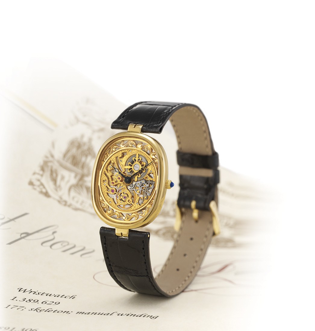 PATEK PHILIPPE, "ELLIPSE SQUELETTE" REF. 3880

18K GOLD MANUAL-WINDING ELLIPTICAL SKELETONISED WRISTWATCH