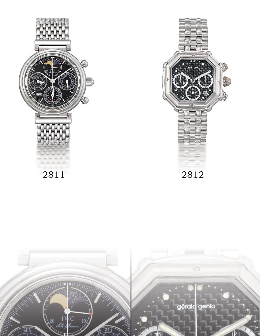 IWC, "DA VINCI"

STAINLESS STEEL SELF-WINDING PERPETUAL CALENDAR CHRONOGRAPH BRACELET WATCH WITH MOON-PHASE DISPLAY