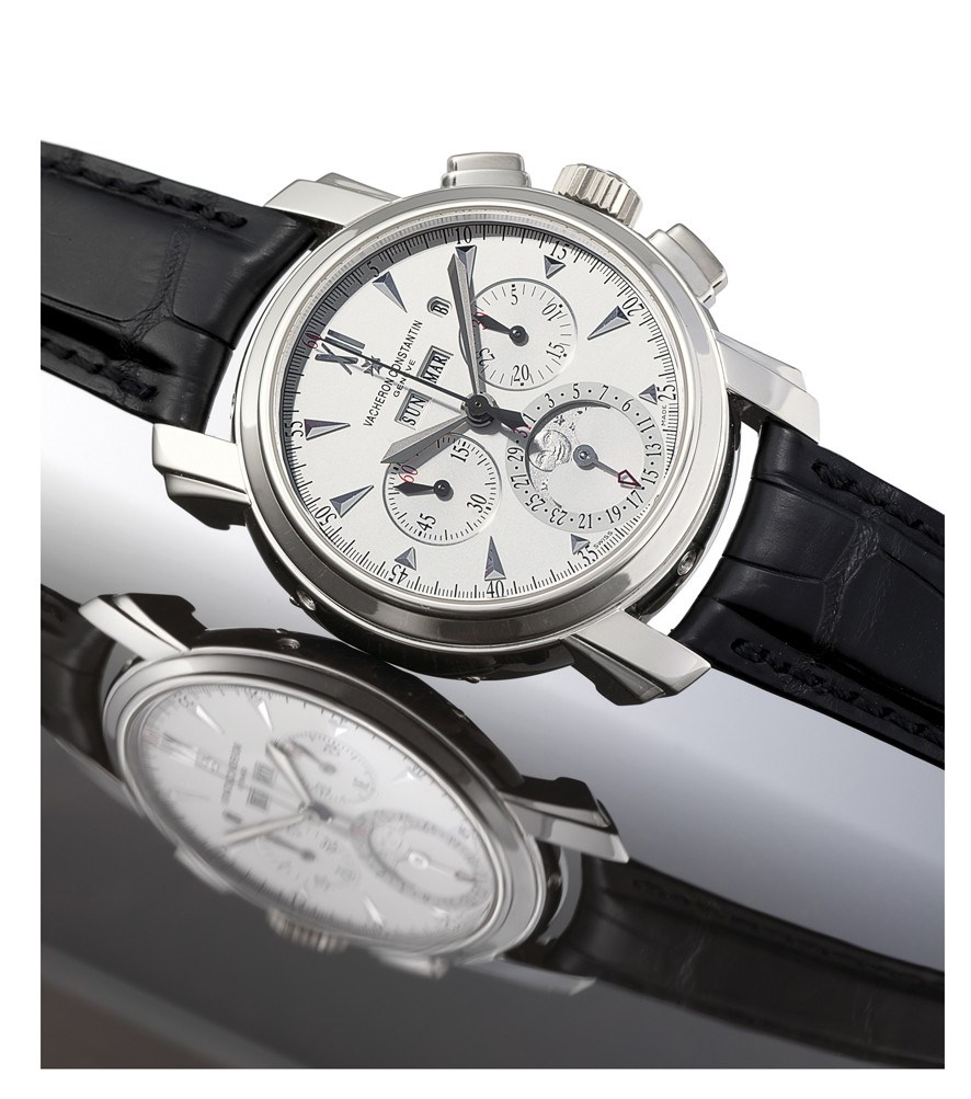 VACHERON CONSTANTIN, "MALTE PERPETUAL CALENDAR CHRONOGRAPH"

EXTREMELY FINE, 950 PLATINUM MANUAL-WINDING PERPETUAL CALENDAR CHRONOGRAPH WRISTWATCH WITH MOON-PHASE DISPLAY