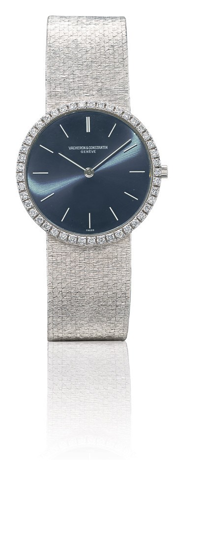 VACHERON CONSTANTIN, ULTRA-THIN

18K WHITE GOLD AND DIAMOND-SET MANUAL-WINDING BRACELET WATCH